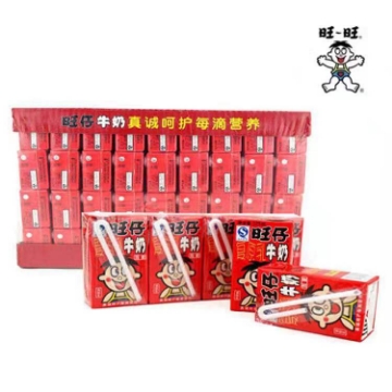 图片 旺仔牛奶复原乳125ml 1*4盒1*36盒