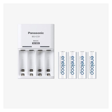 图片 Panasonic K-KJ51MCC40T Eneloop Batteries & Charger Kit,K-KJ51MCC40T