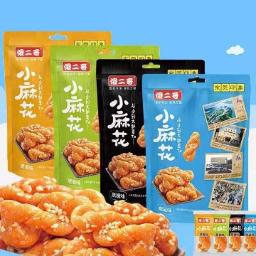 图片 Shaerge small twist,flavor(original flavor, salt and pepper flavor, brown sugar flavor, green onion flavor) 105g,1 package | 傻二哥小麻花（原味，椒盐味，黑糖味，葱香味)105g,1包