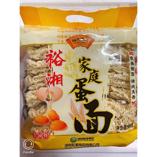 图片 裕湘面（家庭蛋面,鲜菇面）900g,1包，1*9包