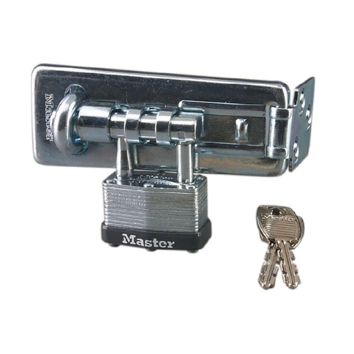 图片 Master Lock 44MM with 11CM  Laminated Steel Hasp Padlock, MSP450D