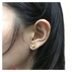 图片 18K - Saudi Gold Jewelry 4 Leaf Clover Earrings