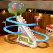 图片 Children's Assembling Piggy Climbing Stairs with Automatic Track Slides Puzzle Toy, CTAPCSP