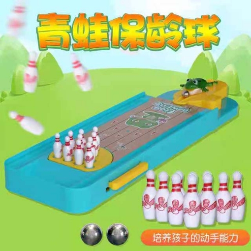 图片 Children's Frog Bowling Pinball Board Game, CFBPBG