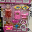 图片 Girl's Doll with Makeup Accessories Set, GDMAS