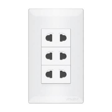 3 Gang Universal Outlet Set