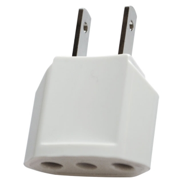 Round  to Flat Adapter (White)