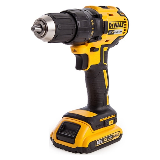 Dewalt Cordless Hammer Drill Driver, 18V, Brushless Li-On 2.0Ah , 18VBL W/4.0 AH