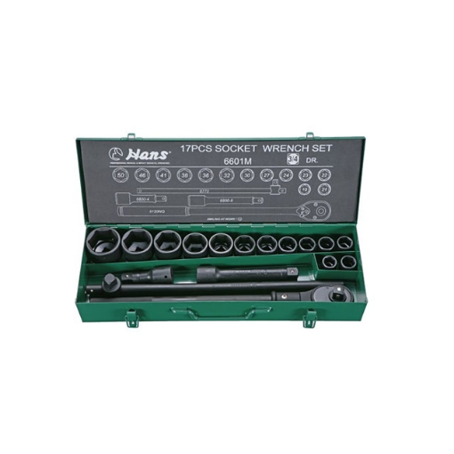 图片 Hans 3/4" DR. 17 Pcs. Socket Wrench Set - 19-50MM