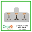 Omni Multiple Socket Extension 3&4 Gang Wall Universal Adapter with Individual Switch & Power Indicator