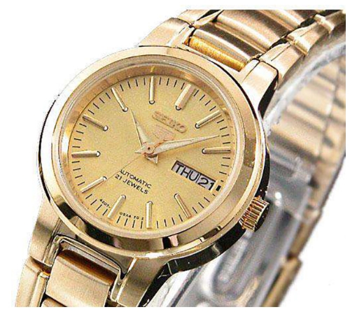 Seiko 5 Women's Gold Tone Self Winding Automatic Watch