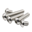 图片 304 Stainless Steel Button Head Socket Cap Screws Allen Hex Drive by Fastener Metric Size M2, M3, M4, M5, M6, M8, M10, M12,STBHS-M