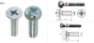 图片 Pan Machine Screw (JP/JF) Counter Sink Head Metric Size M3,M4,M5,M6,M8, PMSJPJF