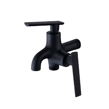 图片 AXIS 2 WAY WALL TAP, MATTE BLACK-DANUBE AXS01FD201B