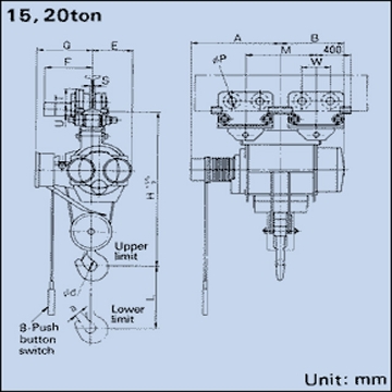 图片 HITACHI V-SERIES HOIST WITH MOTORIZED TROLLEY (5HM5)