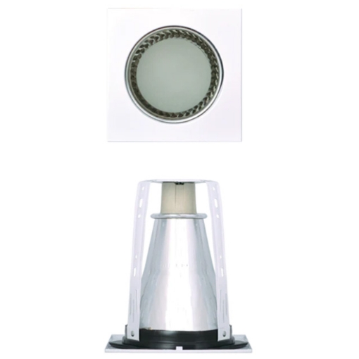 图片 FIREFLY Lighting Square Vertical Downlight Recessed Typre with Partial Frosted Glass - FD421WH3.5