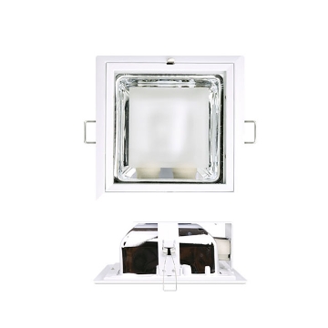 图片 FIREFLY Lighting Square Horizontal Downlight Recessed Type with Partial Frosted Glass & Groove - FD456WH4