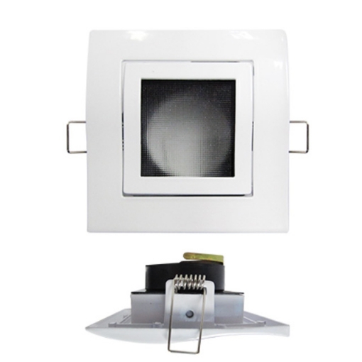 图片 FIREFLY Lighting Square Recessed Type MR16 Uni-directional with Frosted Curved Glass - FD681WH4