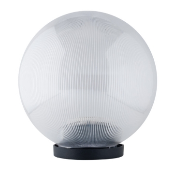 图片 FIREFLY Prismatic Clear Diffuser Post Installation Globe Garden Lamps , IP44 - FOGL511/8