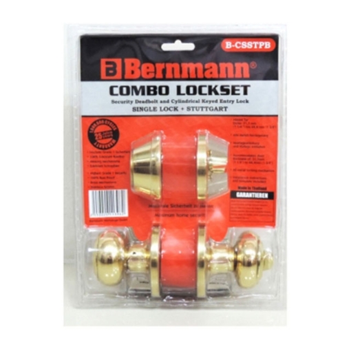 图片 BERNMANNStuttgart+H600PB Single Deadbolt Lock B-CSSTPB