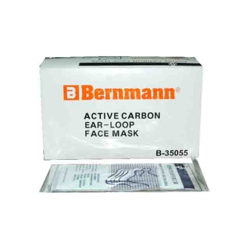 图片 BERNMANN 4-Ply Latex-Free Active Carbon Face Mask 50 Pieces Per Box B-35055