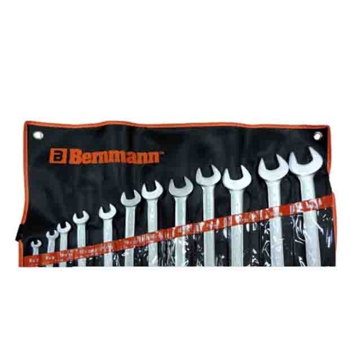 图片 BERNMANN Double Open End Wrench (12 Pieces) B-05-632PB