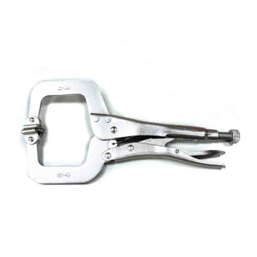 图片 BERNMANN Locking C-Clamp Plier With Swivel Pad B-11ATLCSP