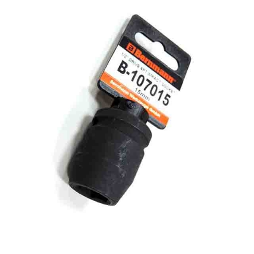 图片 BERNMANN 1/2" Drive 6PT Impact Socket Black Finish B-107010