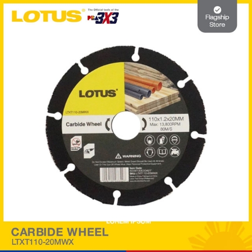 图片 LOTUS Carbide Wheel LTXT110-20MWX