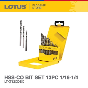 图片 LOTUS HSS-CO Drill Bit Set LTXT13CDBX