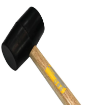 图片  LOTUS Rubber Mallet B/W ,LTHT240RMX