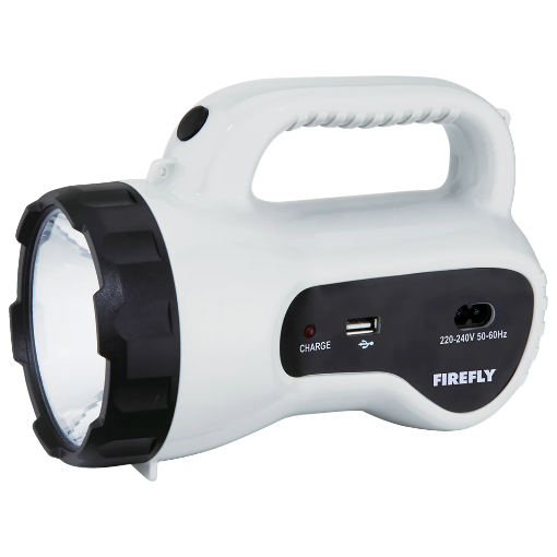 Firefly LED Powerful Torch Light w/ USB Charging Port