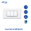 OPPLE 3 Gang 2 Way Wall Switch White and Dark Grey