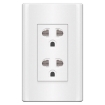 图片 ROYU Plano Series White Duplex Universal Outlet with Ground & Shutter, MD913