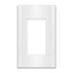 图片 ROYU Plano Series White 3 Gang Plate - RMP3