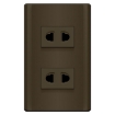 图片 ROYU Plano Series Dark Gray 2 Gang Universal  Outlet Set - MDS113/DG