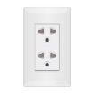 图片 ROYU Super Wide Series Duplex Universal Outlet with Ground & Shutter - WS913