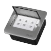 图片 ROYU Wide Series Square Floor Receptacle with 3 Gang Universal Outlet - RWF51