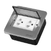 图片 ROYU Wide Series  Square Floor Receptacle with Duplex Universal Outlet with Ground and Shutter - RWF52