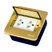 图片 ROYU Wide Series Square Floor Receptacle with Duplex Universal Outlet with Ground and Shutter - RWF62