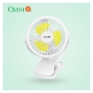 图片 Mini Rechargeable Desk Fan with Night Light (White/Pink) , RDF-100