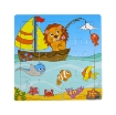 图片 Wooden puzzle pieces children's puzzle pieces Wooden Animal Kindergarten Early Education