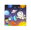 图片 Wooden puzzle pieces children's puzzle pieces Space,Transportation, Mermaid Early Education puzzle